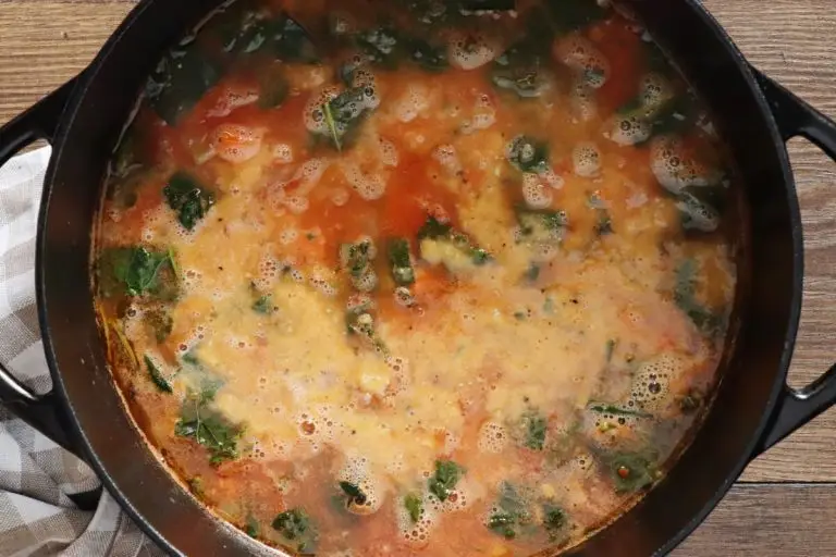 Step 5 - Chickpea Kale Soup
