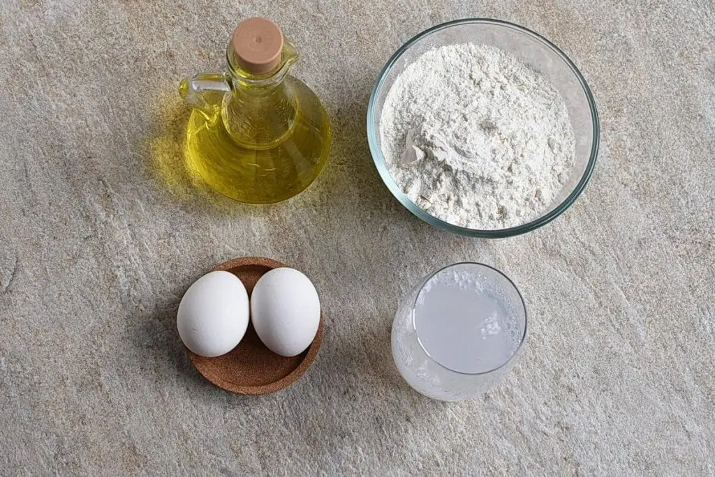 Ingredients for Club Soda Waffles