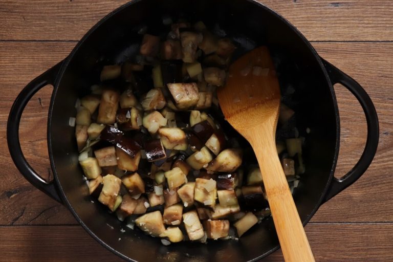 Step 1 - Eggplant Lentil Stew