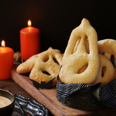 Fougasse Bread Recipe-Bread for Halloween-Spooky Halloween Bread-Halloween Fougasse