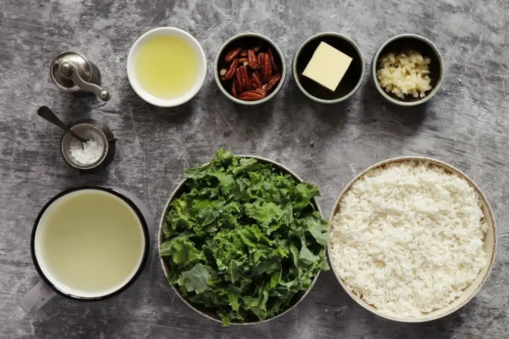 Ingredients for Garlic Butter Rice