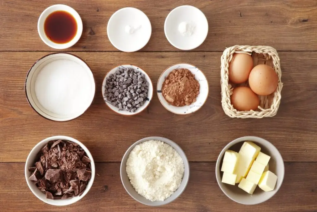 Ingredients for Gluten-Free Almond Flour Brownies