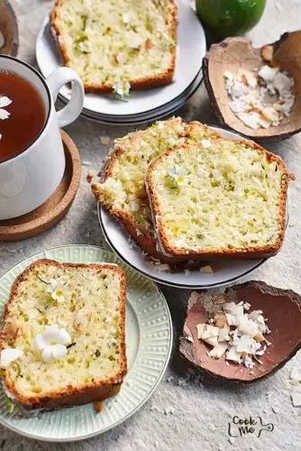 Lime Coconut Zucchini Bread