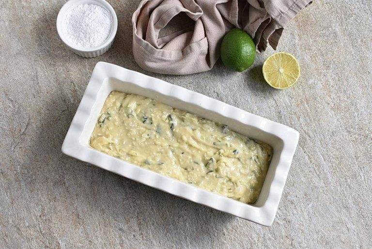 Step 7 - Lime Coconut Zucchini Bread