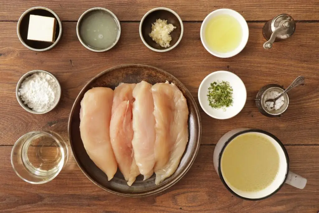 Ingredients for Quick Lemon Thyme Chicken