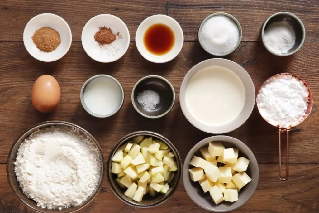 Ingredients for Apple Cinnamon Scones