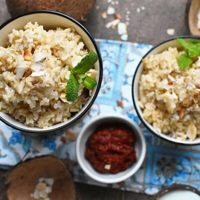 How to serve Instant Pot Coconut Brown Rice
