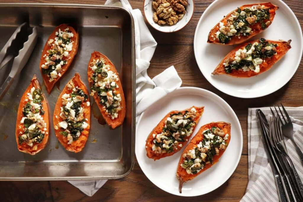 How to serve Loaded Baked Sweet Potato
