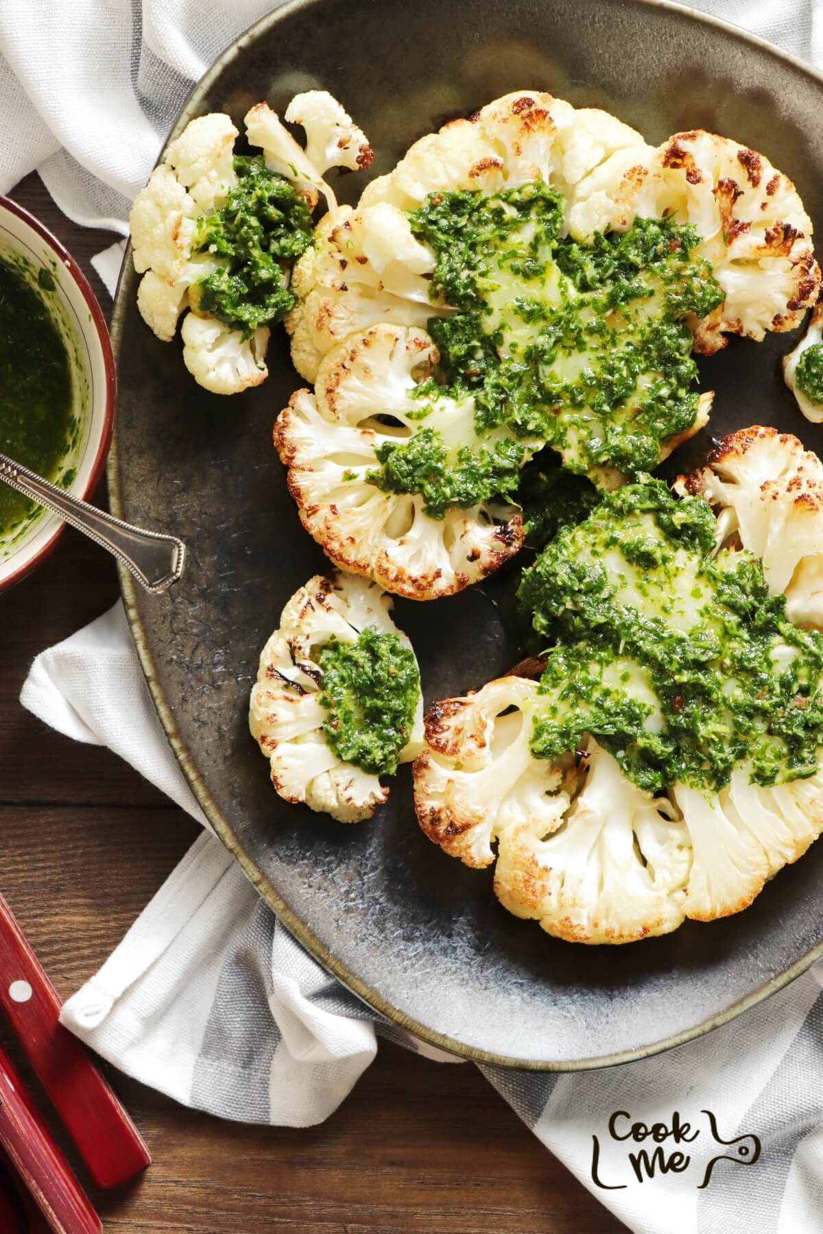 Roasted Cauliflower Steaks Recipe - COOK.ME