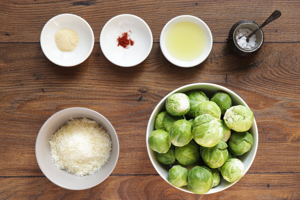 Ingridiens for Smashed Brussels Sprouts