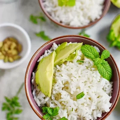 Thai Coconut Rice Recipe-Coconut Milk Rice Recipe-Easy Thai Coconut Rice