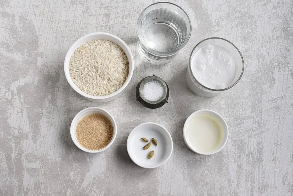 Ingredients for Thai Coconut Rice