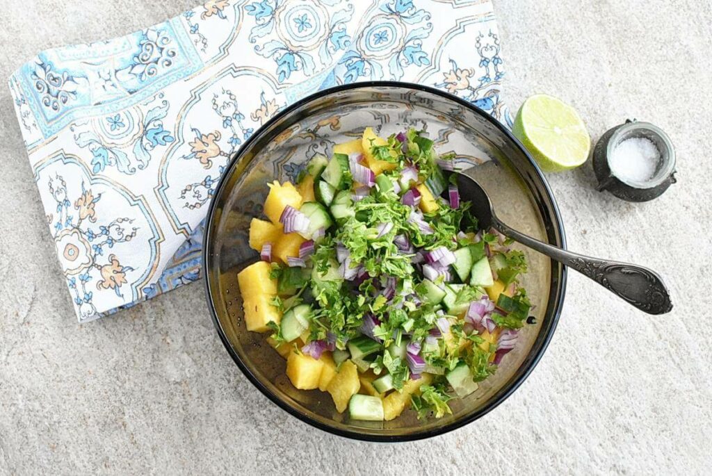 Thai Pineapple Cucumber Salad recipe - step 2