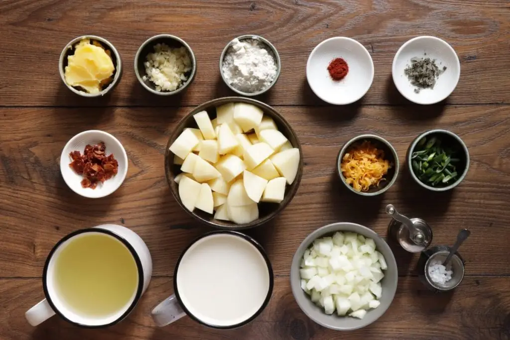 Ingredients for Vegan Baked Potato Soup