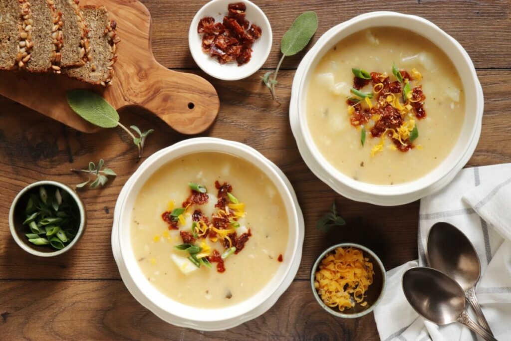 How to serve Vegan Baked Potato Soup