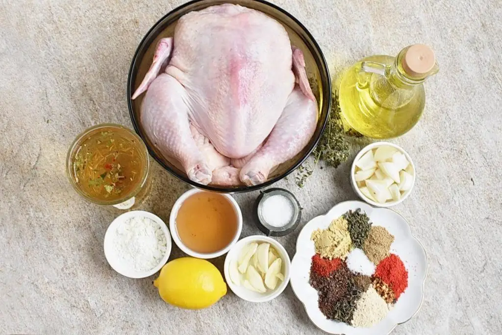 Ingredients for Chicken Spatchcock