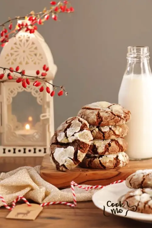 Gingerbread Crinkle Cookies