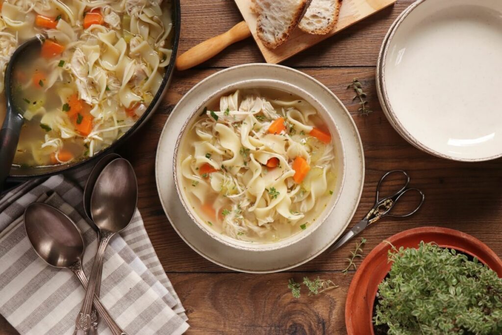 How to serve Leftover Turkey Noodle Soup