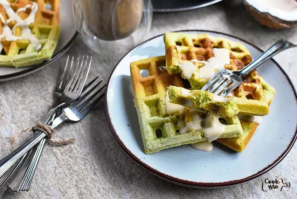 Pandan Waffles
