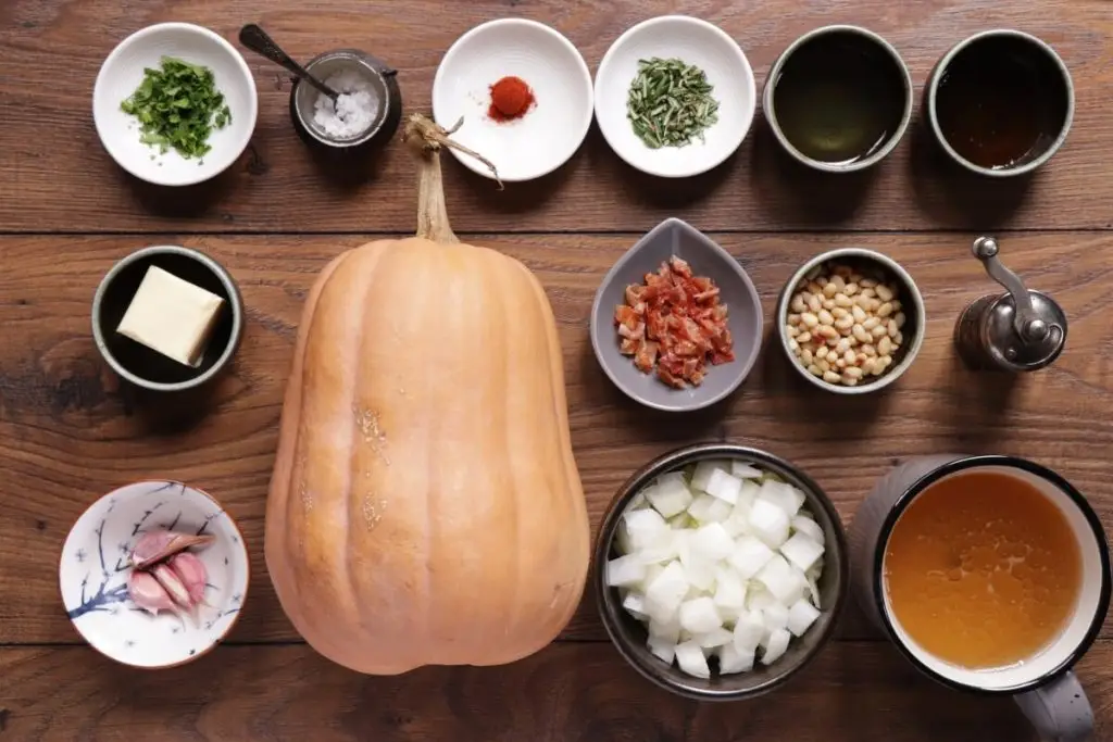Ingredients for Roasted Butternut Squash Soup