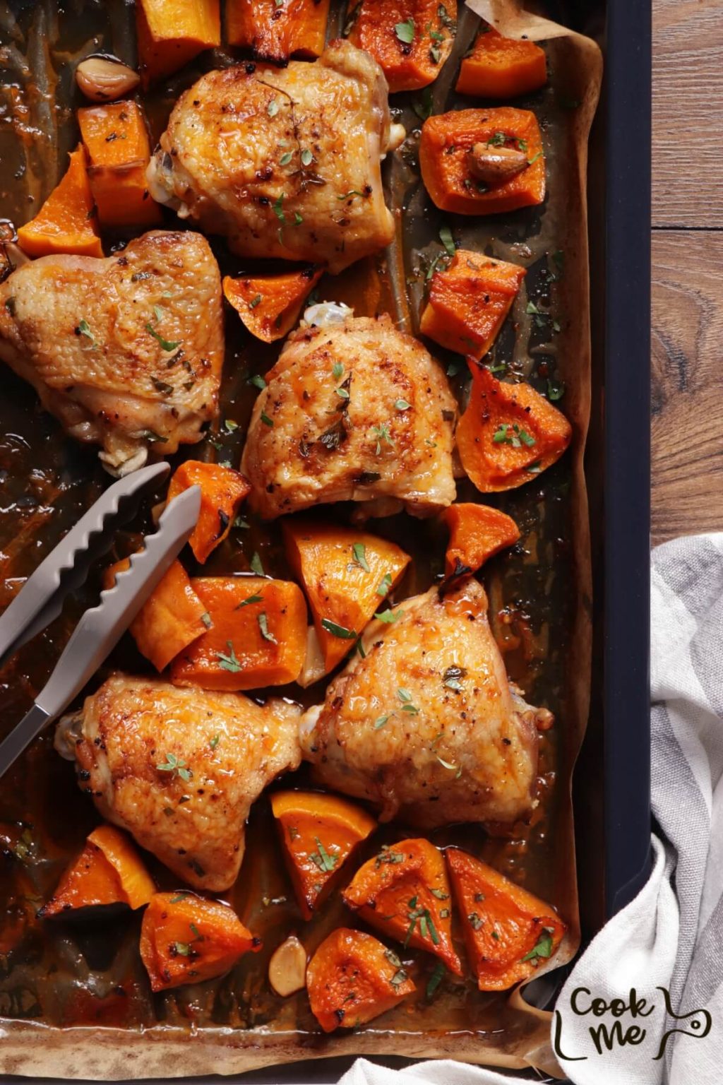 Sheet Pan Chicken Thighs Recipe - Cook.me Recipes