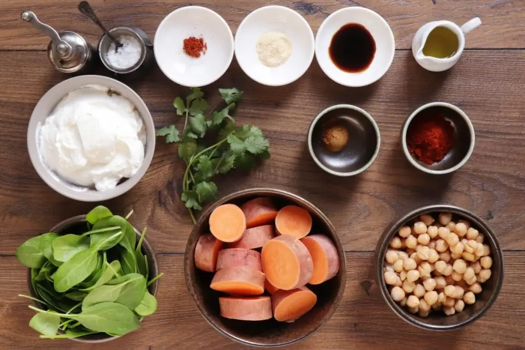 Ingredients for Sweet Potato Salad
