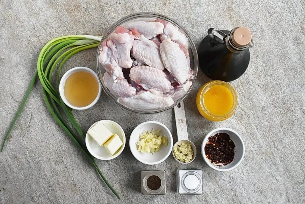Ingredients for Sweet and Spicy Sticky Wings