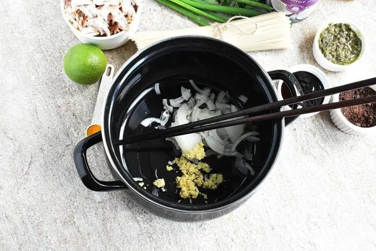 Step 1 - Thai-Inspired Chicken and Rice Noodle Soup