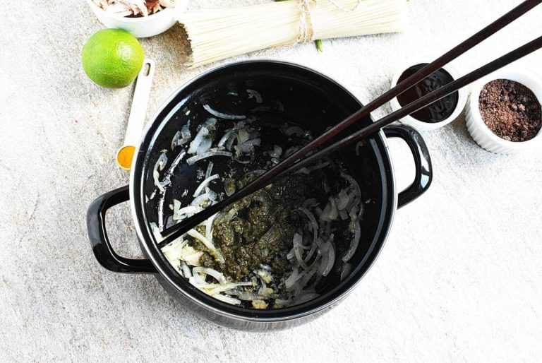 Step 2 - Thai-Inspired Chicken and Rice Noodle Soup
