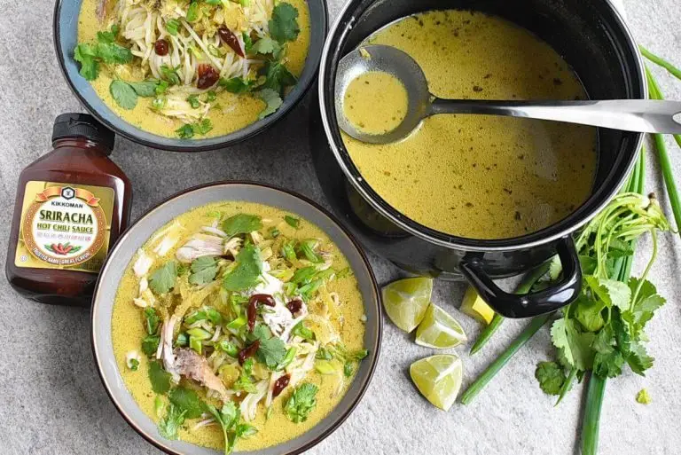 Step 5 - Thai-Inspired Chicken and Rice Noodle Soup