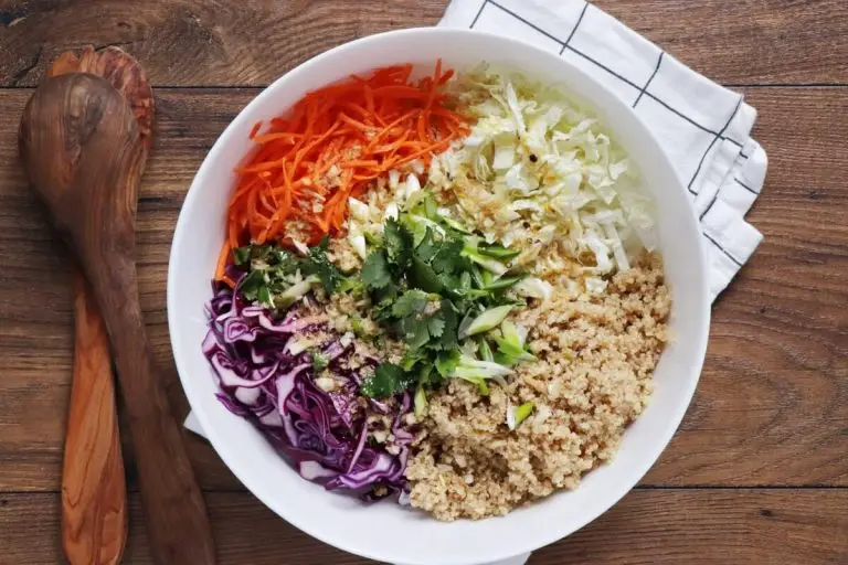 Step 4 - Asian Slaw with Ginger Dressing