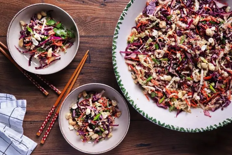Step 5 - Asian Slaw with Ginger Dressing