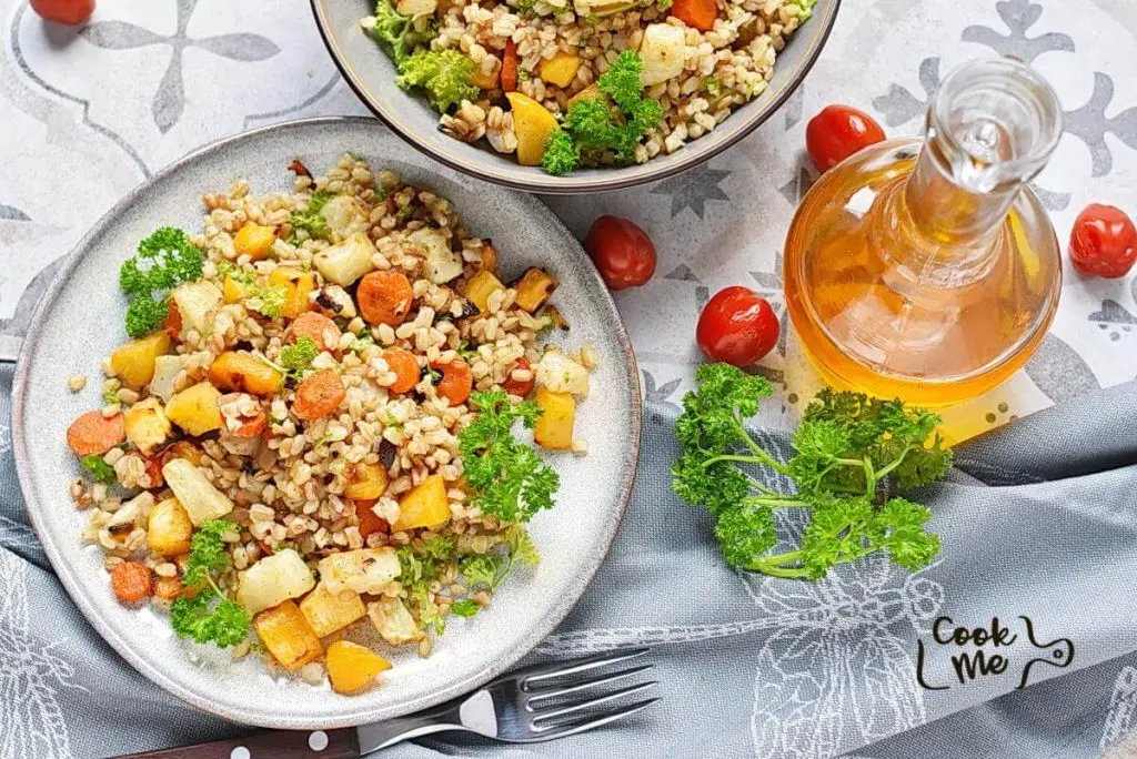 Farro Salad with Roasted Root Vegetables