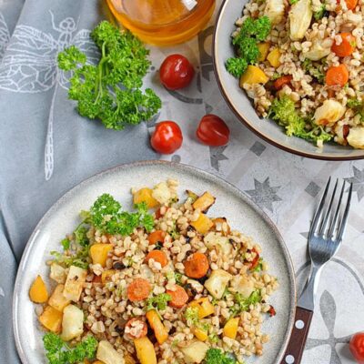 Farro Salad with Roasted Root Vegetables Recipes– Homemade Farro Salad with Roasted Root Vegetables – Easy Farro Salad with Roasted Root Vegetables
