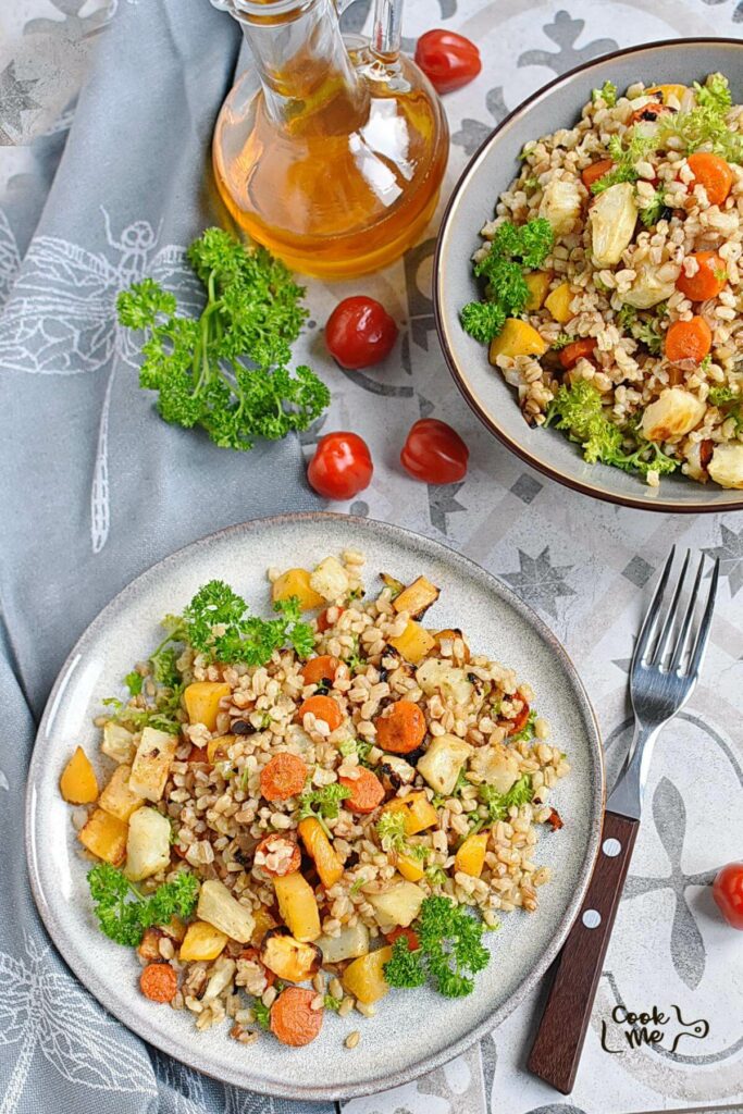 Farro Salad with Roasted Root Vegetables