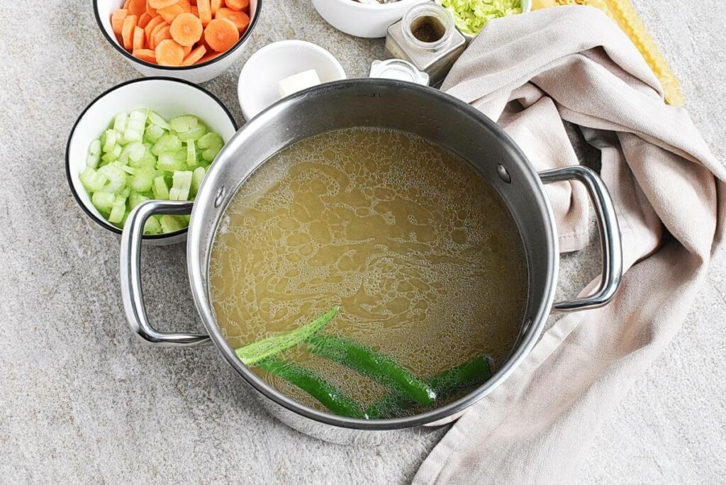 Jalapeno Turkey Noodle Soup recipe - step 1