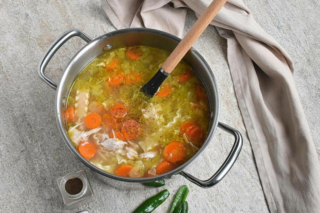 Jalapeno Turkey Noodle Soup recipe - step 6