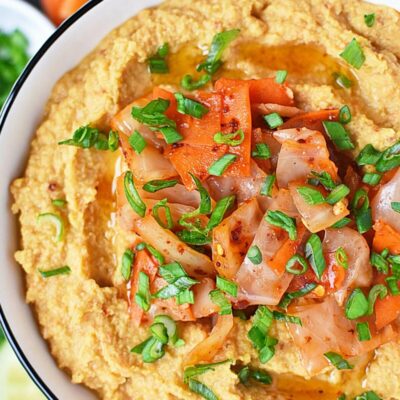 Kimchi-Sesame Hummus Recipes– Homemade Kimchi-Sesame Hummus – Easy Kimchi-Sesame Hummus