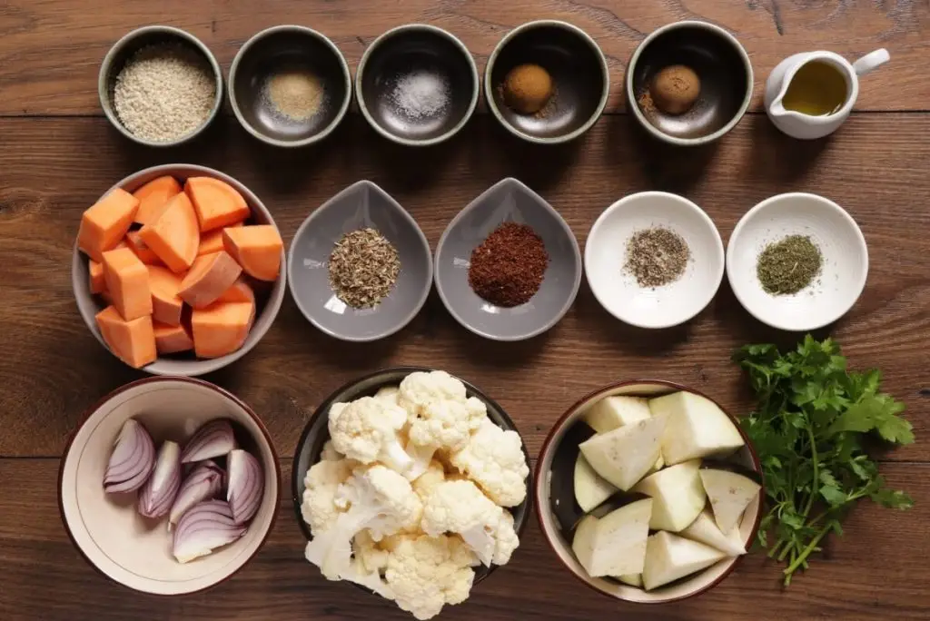 Ingredients for Sheet Pan Roasted Vegetables