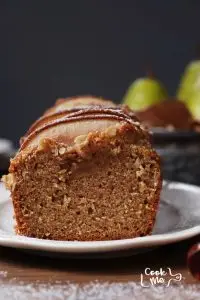 Spiced Pear Cake Recipe-Snacking Cake Recipe-Pear Cake Recipes with Fresh Pears-Pear Loaf Cake