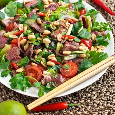 Thai Beef Salad Recipe-Yum Nua-Classic Thai Beef Salad