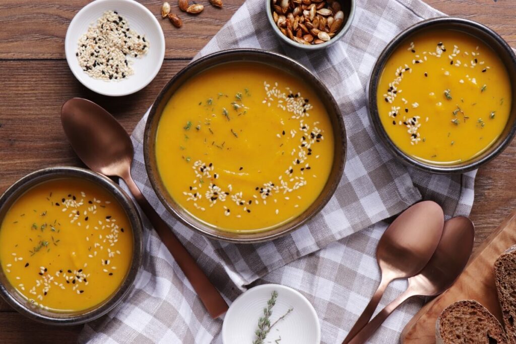 How to serve Butternut Squash and Pear Soup