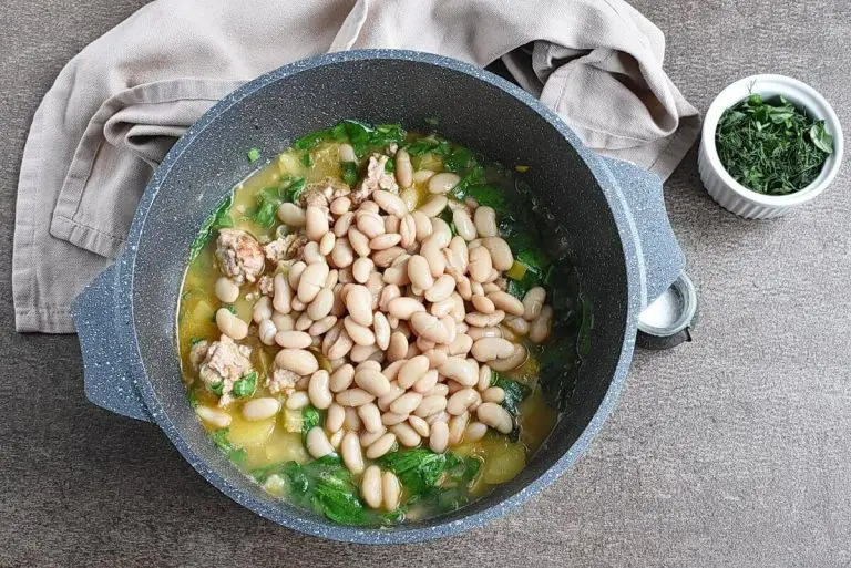 Step 6 - Leek, Potato and Spinach Stew