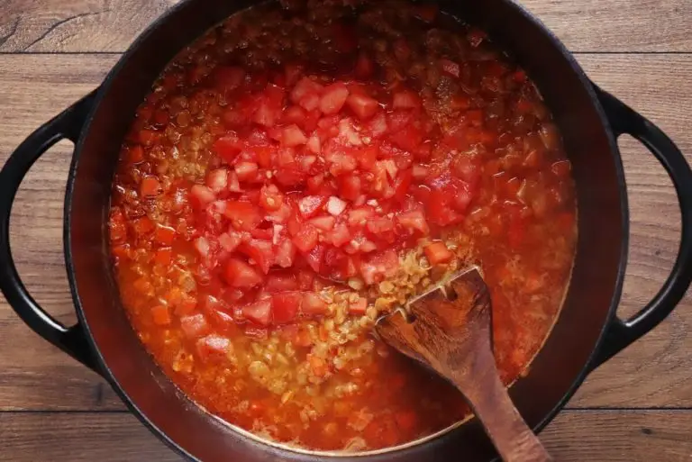 Step 6 - Middle Eastern Spinach Lentil Soup