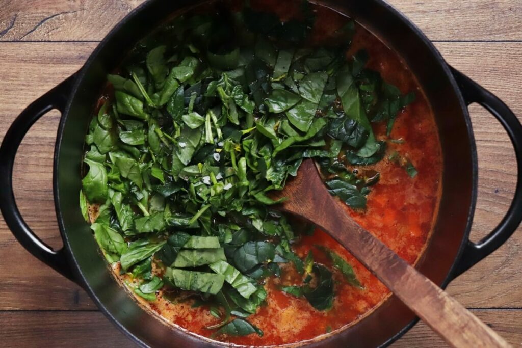 Middle Eastern Spinach Lentil Soup recipe - step 7