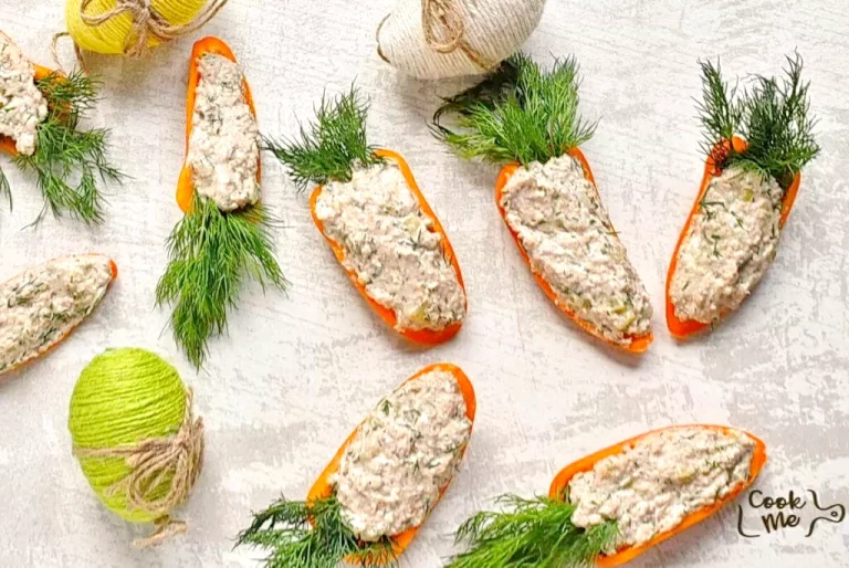 Step 5 - Mini Bell Pepper Carrots with Tuna