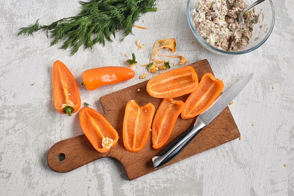 Mini Bell Pepper Carrots with Tuna recipe - step 2