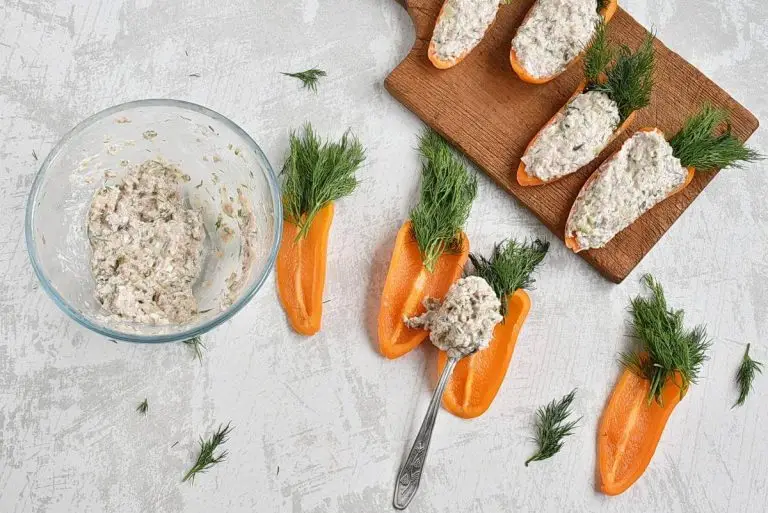 Step 4 - Mini Bell Pepper Carrots with Tuna