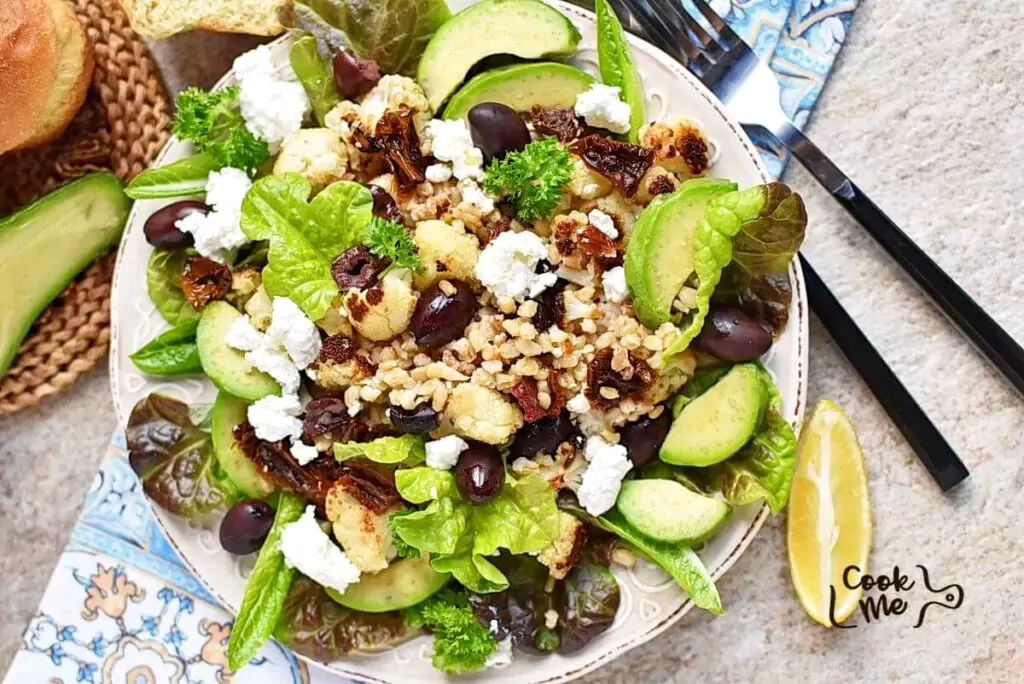 Roasted Cauliflower and Farro Salad