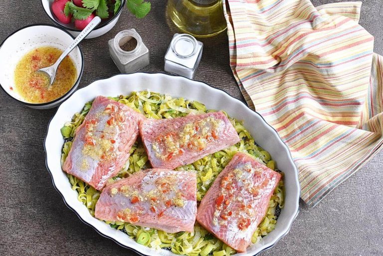 Step 5 - Yuzu Salmon with Buttered Leeks